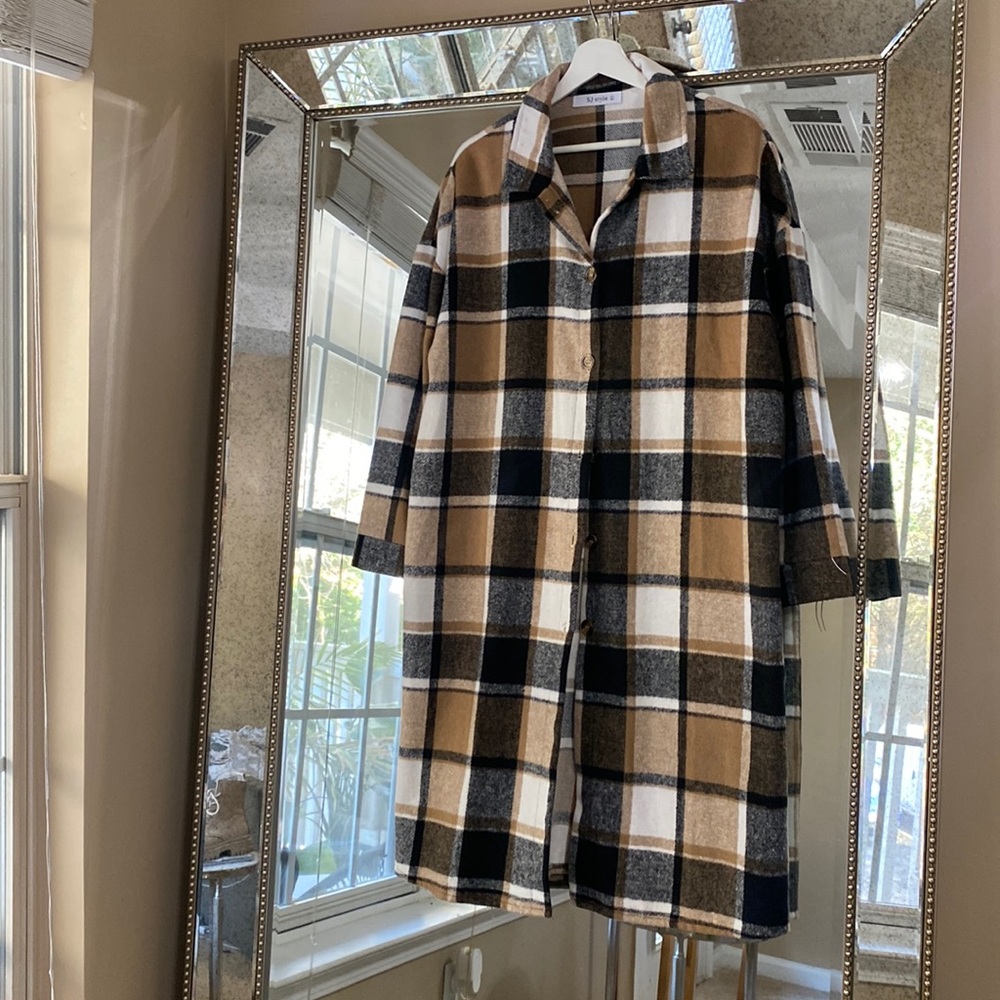 New With Tag Plaid lightweight Jacket